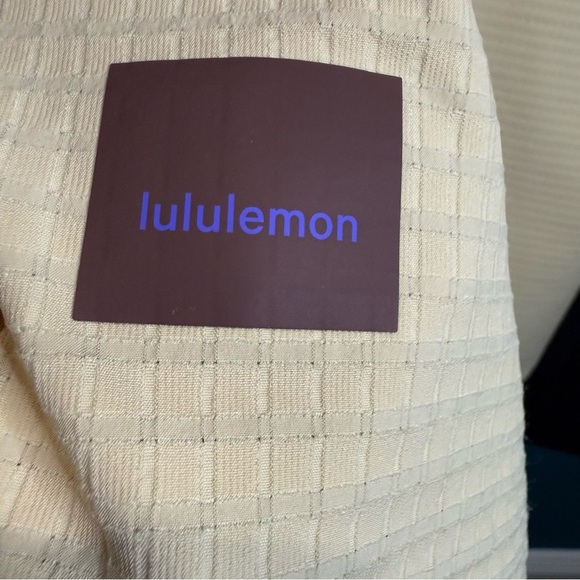 Lululemon Grid Fleece Hiking Overshirt Prosecco / Pink Clay size 18 - Picture 9 of 14